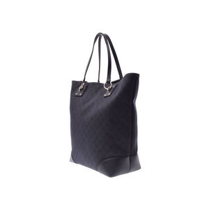 Gucci GG canvas bag leather black tote